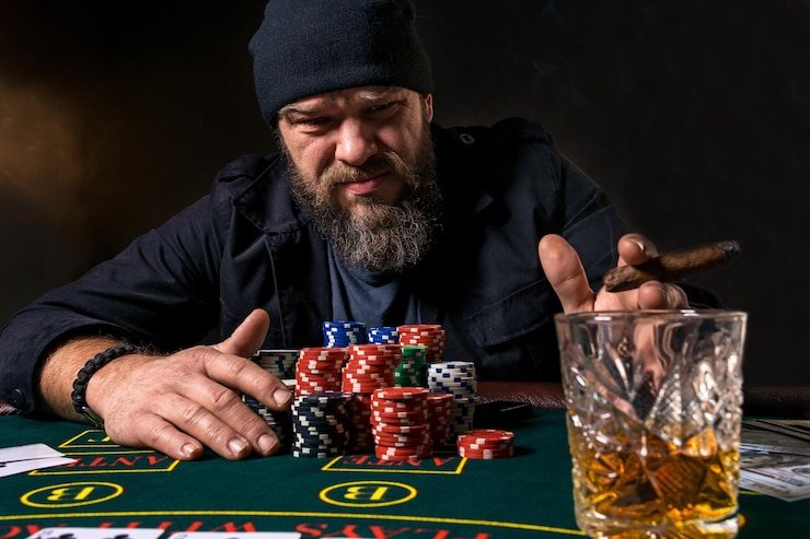Live-dealer table interface showing blackjack game on mobile